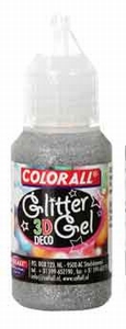 Collall/Colorall 3D Deco Glittergel DG02 Zilver