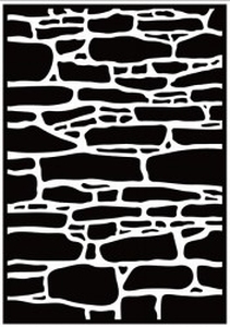 Nellie's Choice HSF019 Embossing folder Stone Wall