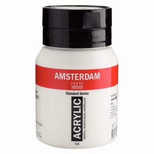 Talens Amsterdam standard acrylverf 500ml;105 Titaanwit