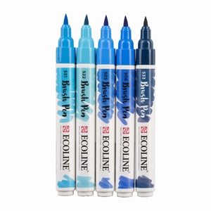 Set Talens Ecoline Brush pennen 11509905 Blue