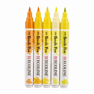 Set Talens Ecoline Brush pennen11509902 Yellow