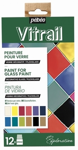 Pebeo 757421 glasverf Vitrail Exploration collection/12x20ml