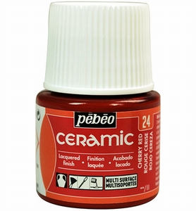 Pebeo Ceramic verf 025-024 Cherry Red