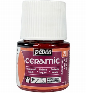Pebeo Ceramic verf 025-020 Garnet Red