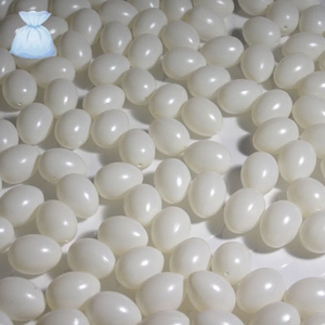 Kunststof 6345 eieren wit 4,5cm / set van 10stuks