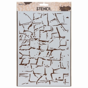 Stencil/Sjabloon AMI234402 Rock Wall A4