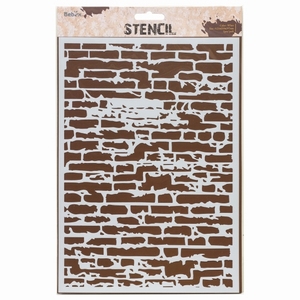 Stencil/Sjabloon AMI234433 Brick wall A4
