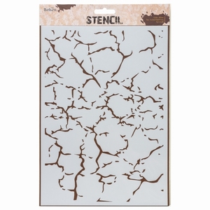 Stencil/Sjabloon AMI234426 Cracked soil A4