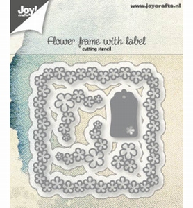 Joy!Crafts 6002/1166 Cutting Dies Flower frame + label