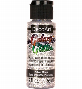 DecoArt Galaxy Glitter acrylverf DGG02 Silver Moon