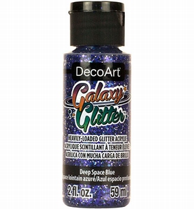 DecoArt Galaxy Glitter acrylverf DGG13 Deep Space Blue