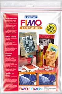 FIMO texture sheet set 874404: Muziek en Calligraphy**