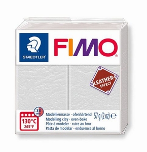 Fimo Soft 8020-029 effect leather Ivory white