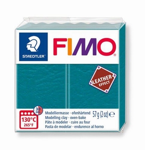 Fimo Soft 8020-369 effect leather Lagune