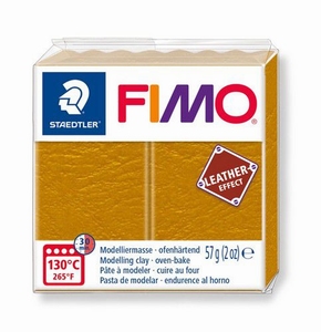 Fimo Soft 8020-179  effect leather Ochre yellow