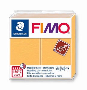Fimo Soft 8020-109 effect leather Saffron Yellow