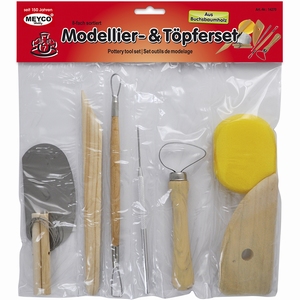Meyco 14270 Modellier und Topferset/Pottery tool set