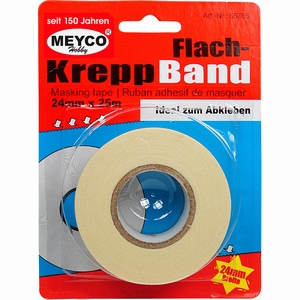 Meyco 65765 Flack Kreppband / Masking Tape 24mm-25meter