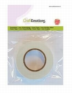 Craftemotions 119491/3010 Foamtape wit 1mm/2meter