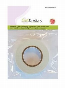 Craftemotions 119491/3000 Foamtape wit 2mm/2meter