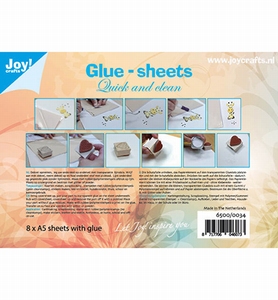 Joy!Crafts 6500/0034 Glue Sheets A5 / 8vel