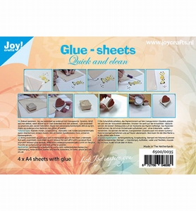 Joy!Crafts 6500/0035 Glue Sheets A4 / 4vel