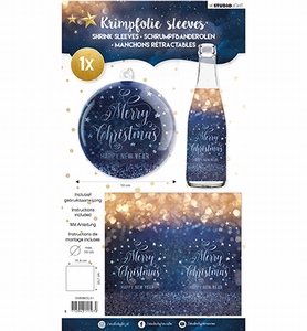 Krimpfolie Sleeves 61 SHRINKSL61 Bottle Size MerryChristmas