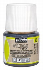 Pebeo 111033 Vitrea160 glasverf 33 Light Taupe (Gloss)