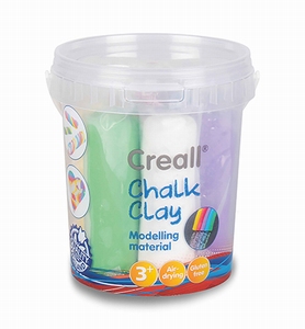 Creall Chalk clay 6 kleuren (stoepkrijtklei) 750 gram