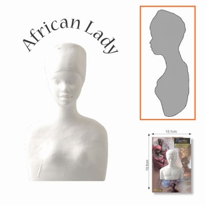 Powertex 0092 African Collection Lady volle vorm 11cm