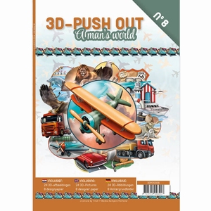 3D-Push Out boek 3DPO10008 A man's world