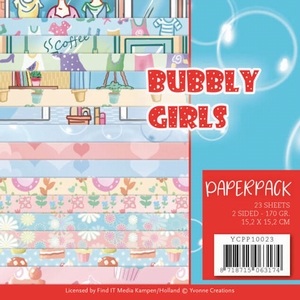 Paperpack YCPP10023 Yvonne Creations, Bubbly Girls