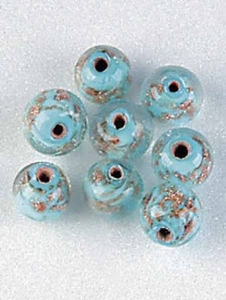 H&CFun 11809-0801 Glaskralen handmade Turquoise