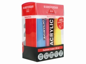 Amsterdam standard acrylverf 120ml; 17800905 set 5 tubes