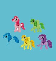Add-ies 6380/0006 Knopen: Playful Ponies 5 stuks