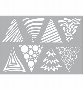 xPronty 470.802.076 Stencil Christmas Trees A5