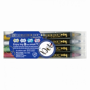 Emboss pen Clean Color Dot ZIG TC-8100-6V Metallic 6 colors