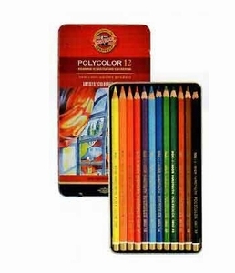 KOH-I-NOOR/ KN362822 Polycolor 12 Artists colouring pencils