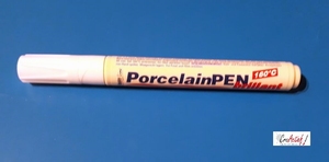 Kreul 16460 porselein pen Brilliant Wit classic 2-4mm