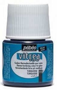Pebeo 111011 Vitrea160 glasverf 11 Turquoise (Gloss)