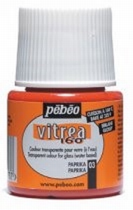 Pebeo 111003 Vitrea160 glasverf 03 Paprika rood (Gloss)