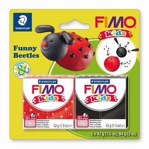 Fimo Kids set 8035-12 Funny Beetles, 2 kleuren