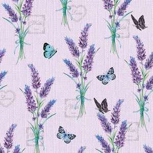 Servetten Ambiente 5 stuks 1331/4226 Lavender love lila **