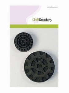 Craftemotions Foam Stamps 13080600/0101 tandwielen 62+40mm
