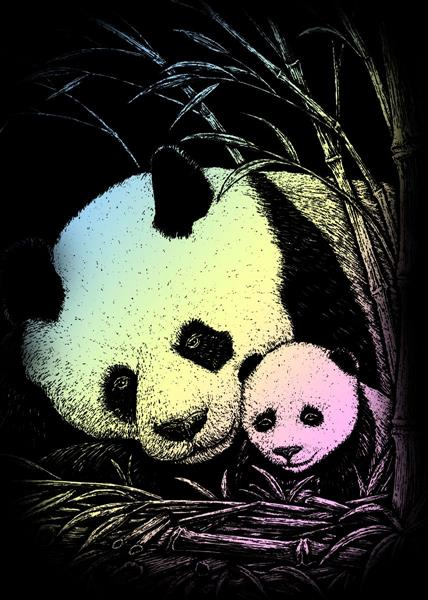 R&L Krasfolie pakket HOLOMIN104 mini Bamboo Panda (holo)