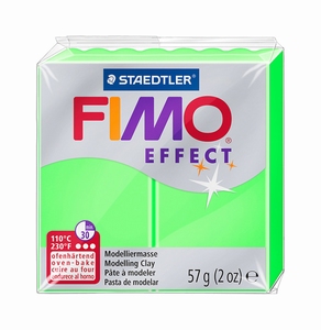 Fimo Soft 8020-501 effect Neon Groen