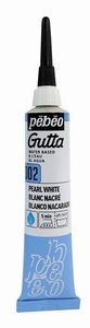 Pebeo Setasilk Gutta 147-002 Pearl white silk outliner