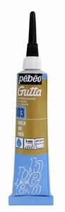 Pebeo Setasilk Gutta 147-003 Gold silk outliner