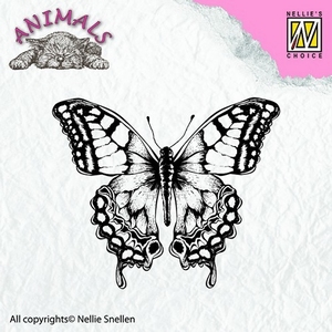 Nellie's Choice Clear Stamp ANI010 Butterfly / Vlinder