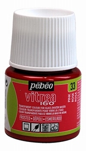 Pebeo 112033 Vitrea160 glasverf 33 Pink (Frosted)
